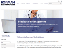 Tablet Screenshot of bowmanmedicalgroup.com
